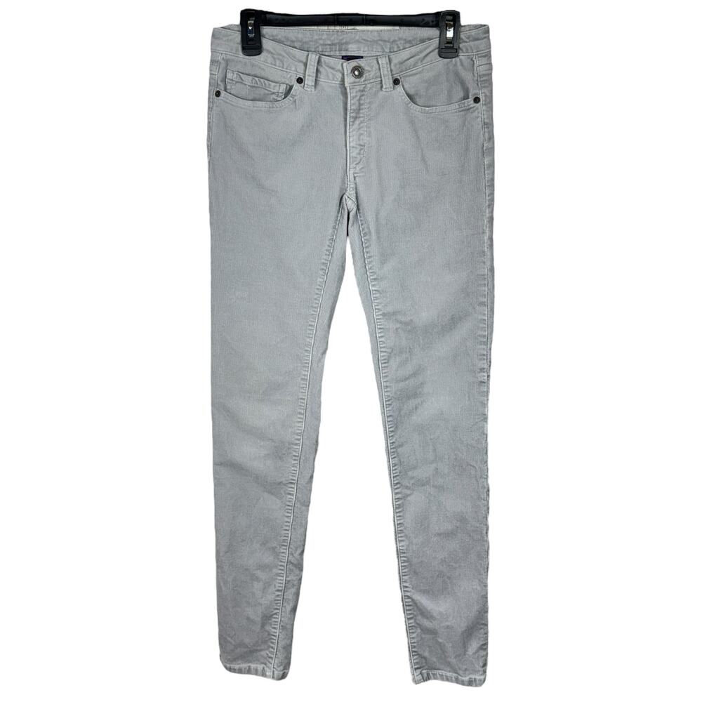 Patagonia SZ 28 Corduroy Pants Stretch Low-Rise Zip-Fly Organic Cotton Lt. Gray